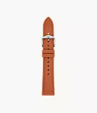 18mm Light Brown Eco Leather Strap