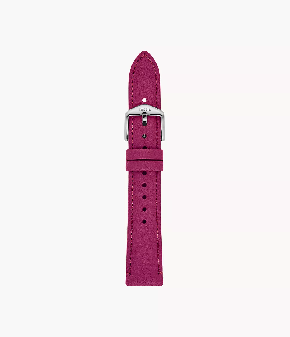 Fossil Women 18mm Raspberry Eco Leather Strap