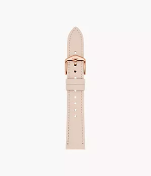 Bracelet interchangeable en cuir nude éco-responsable de 18 mm