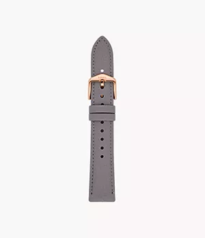 18mm Grey Eco Leather Strap
