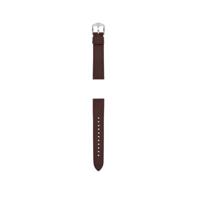 18mm Dark Brown LiteHide™ Leather Strap - S181507 - Fossil