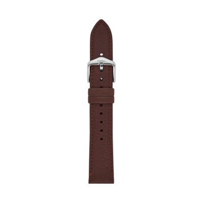 Bracelet de 18 mm en cuir LiteHide™, brun foncé
