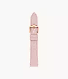 Bracelet de 18 mm en cuir LiteHide™, rose pivoine