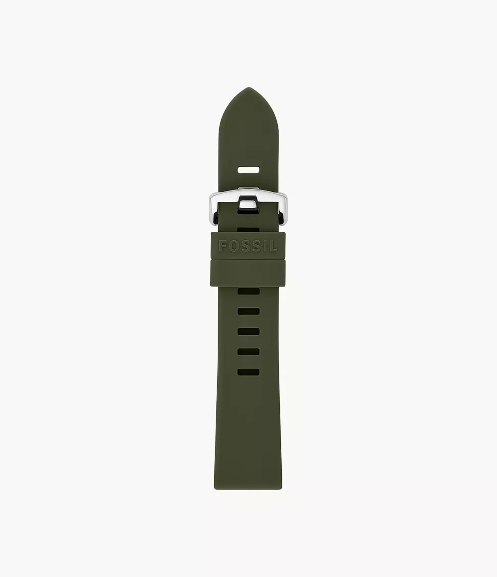Image of 20mm Green Silicone Strap