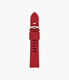 Bracelet en silicone rouge de 20 mm