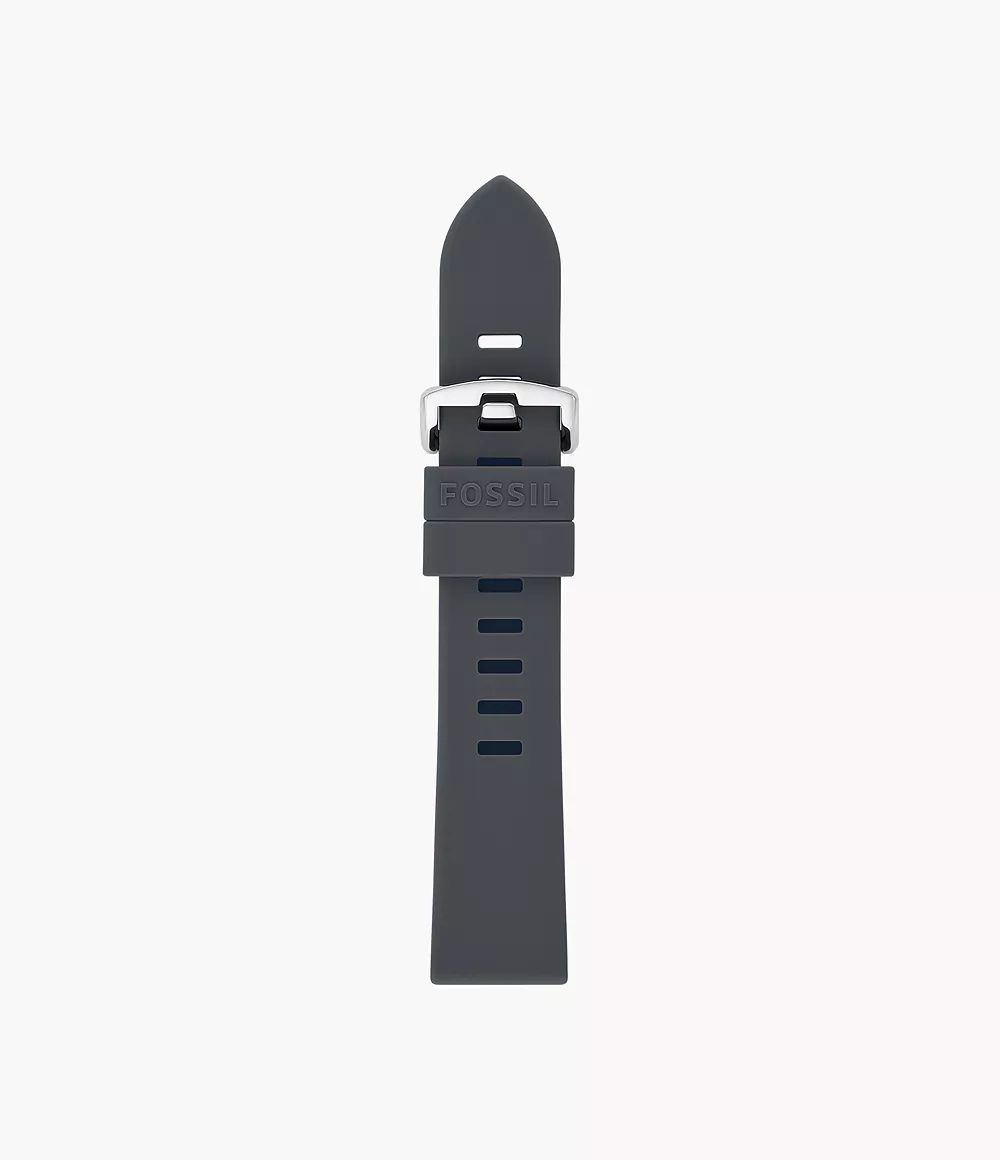 Image of 20mm Grey Silicone Strap