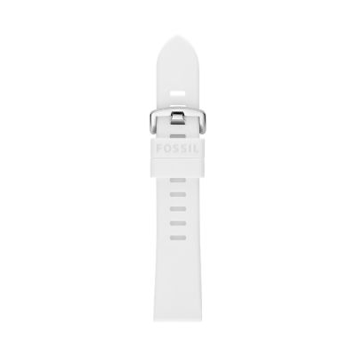 Bracelet de 20 mm en silicone, blanc