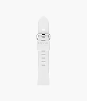 Bracelet de 20 mm en silicone, blanc