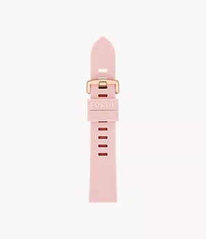 Bracelet de 20 mm en silicone, rose poudré