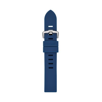 20mm Navy Silicone Strap