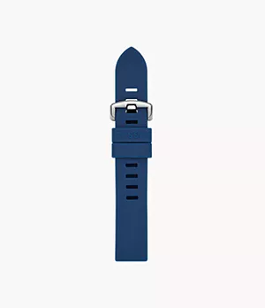 Cinturino in silicone blu navy da 20 mm
