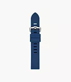 Cinturino in silicone blu navy da 20 mm