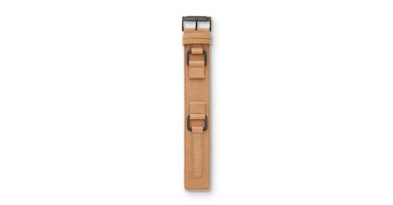 camel leather watch strap
