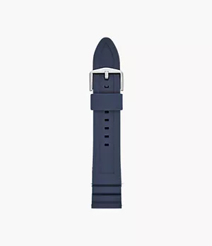 Bracelet de montre en silicone bleu clair de 22 mm