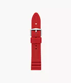 Silikonband für Herrenuhr Sport 54 22 mm Rot