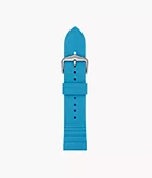 Bracelet de montre interchangeable en silicone bleu électrique 22 mm