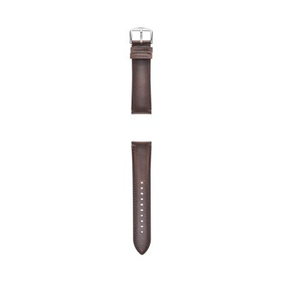 Schepsel essay Verfijnen 22 mm Brown Leather Watch Strap - S221411 - Fossil