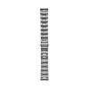 22 mm Three-Row Smoke Stainless Steel Bracelet