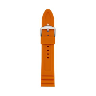 Fossil watch hot sale orange strap