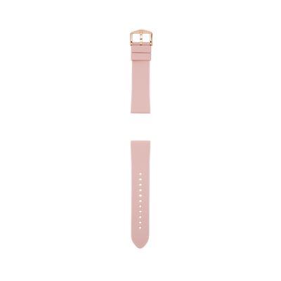 22mm Blush Silicone Strap S221465 Fossil