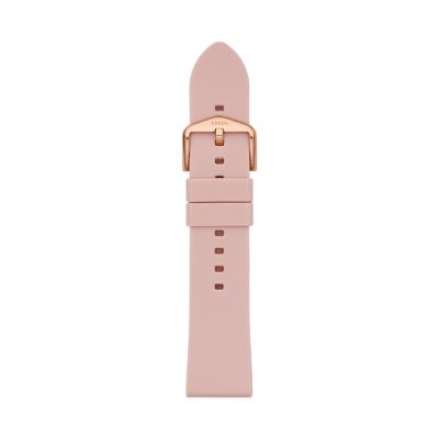 Silikonband für Damenuhr - 22 mm - Rosé