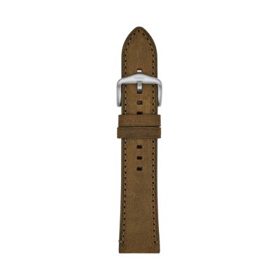 22mm Olive Leather Strap