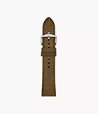 22mm Olive Leather Strap