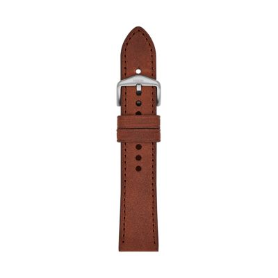 22mm Brown Leather Strap