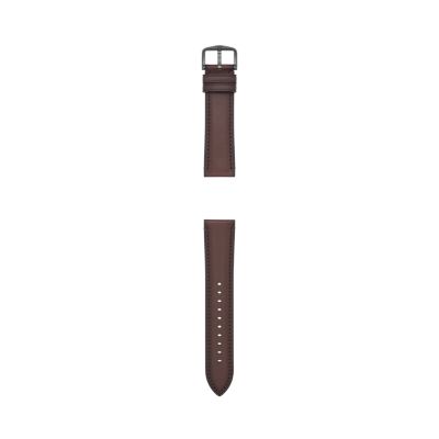 Brown novo nappa calfskin leather strap - 22 mm 438X