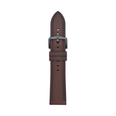 Bracelet de 22 mm en cuir LiteHide™, brun foncé