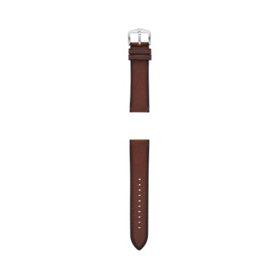 14mm Black LiteHide™ Leather Strap - S141221 - Fossil