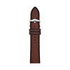 22mm Light Brown Eco Leather Strap