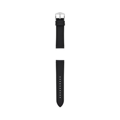 22mm Black LiteHide™ Leather Strap