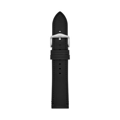 22mm Black LiteHide™ Leather Strap