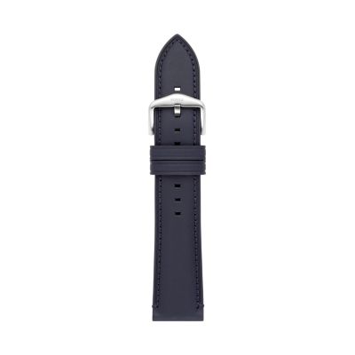 22mm Navy LiteHide™ Leather Strap