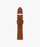 22mm Medium Brown Leather Strap