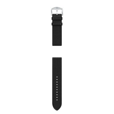 22mm Black Nylon Watch Strap