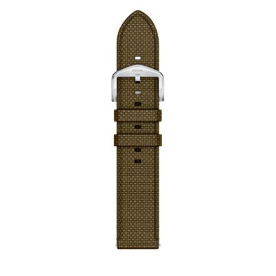 22mm Green Nylon Watch Strap