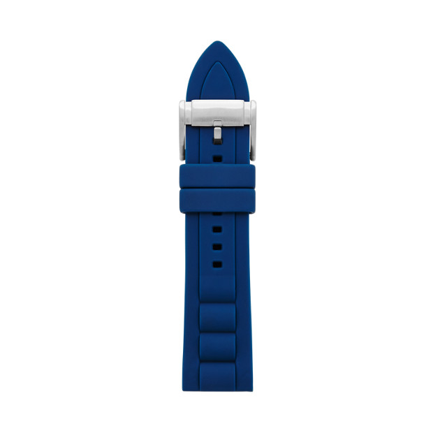 Silicone 24mm Watch Strap - Blue - Fossil