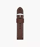 24mm Brown Leather Watch Strap