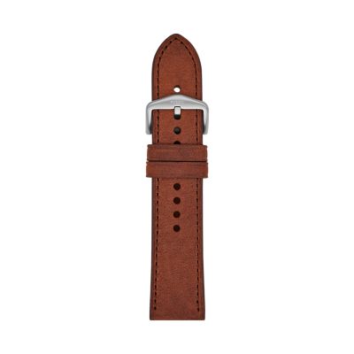 24mm Brown Leather Strap