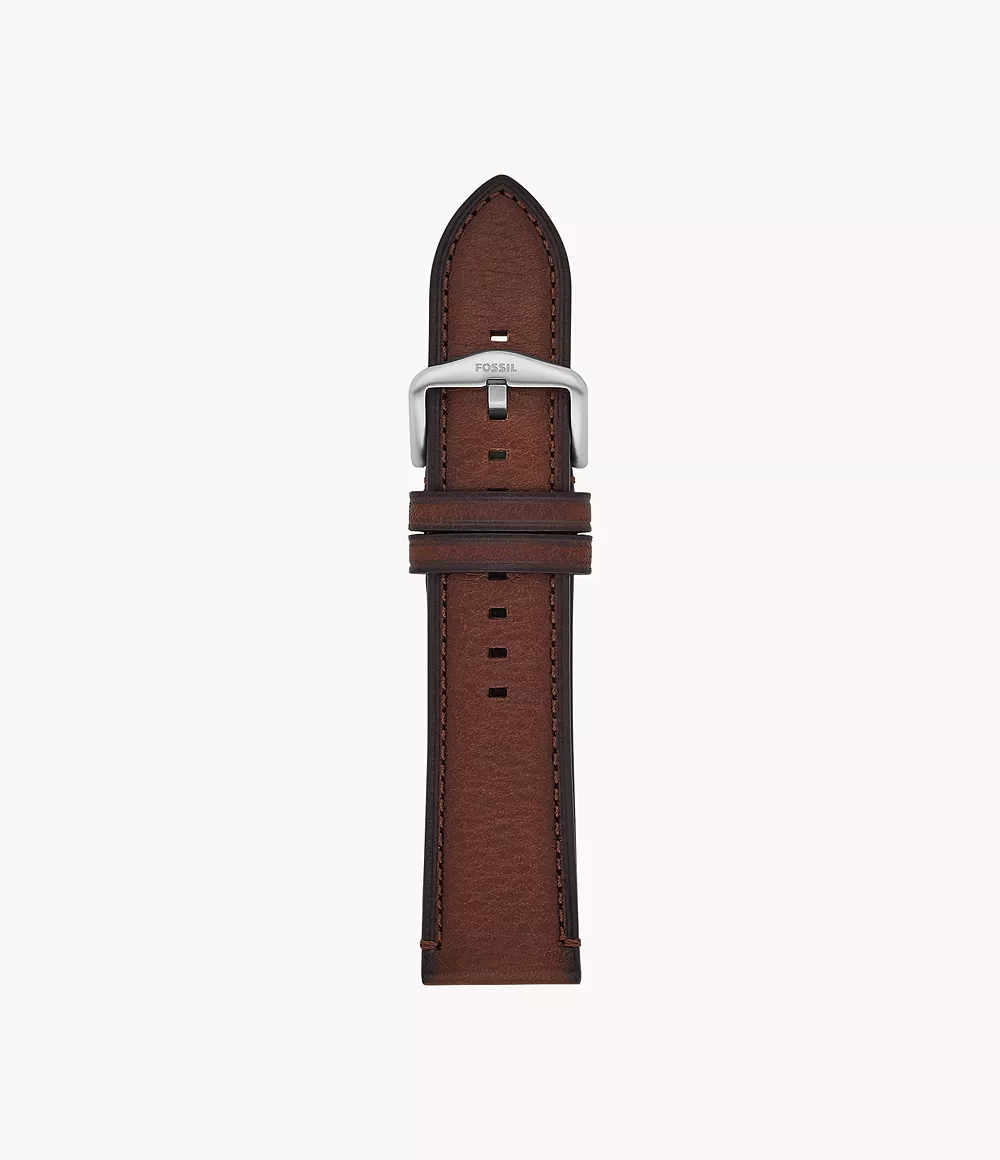 Fossil Men 24mm Light Brown Eco Leather Strap