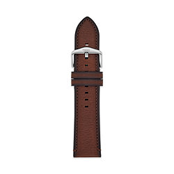 24mm Light Brown Eco Leather Strap