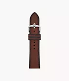 24mm Light Brown Eco Leather Strap