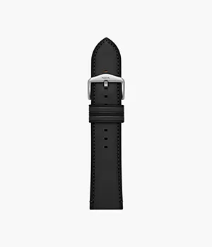 Bracelet de 24 mm en cuir LiteHide™, noir