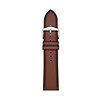 24mm Medium Brown Eco Leather Strap