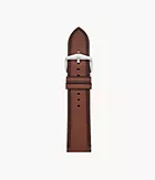 Bracelet en cuir LiteHideMC brun moyen de 24 mm