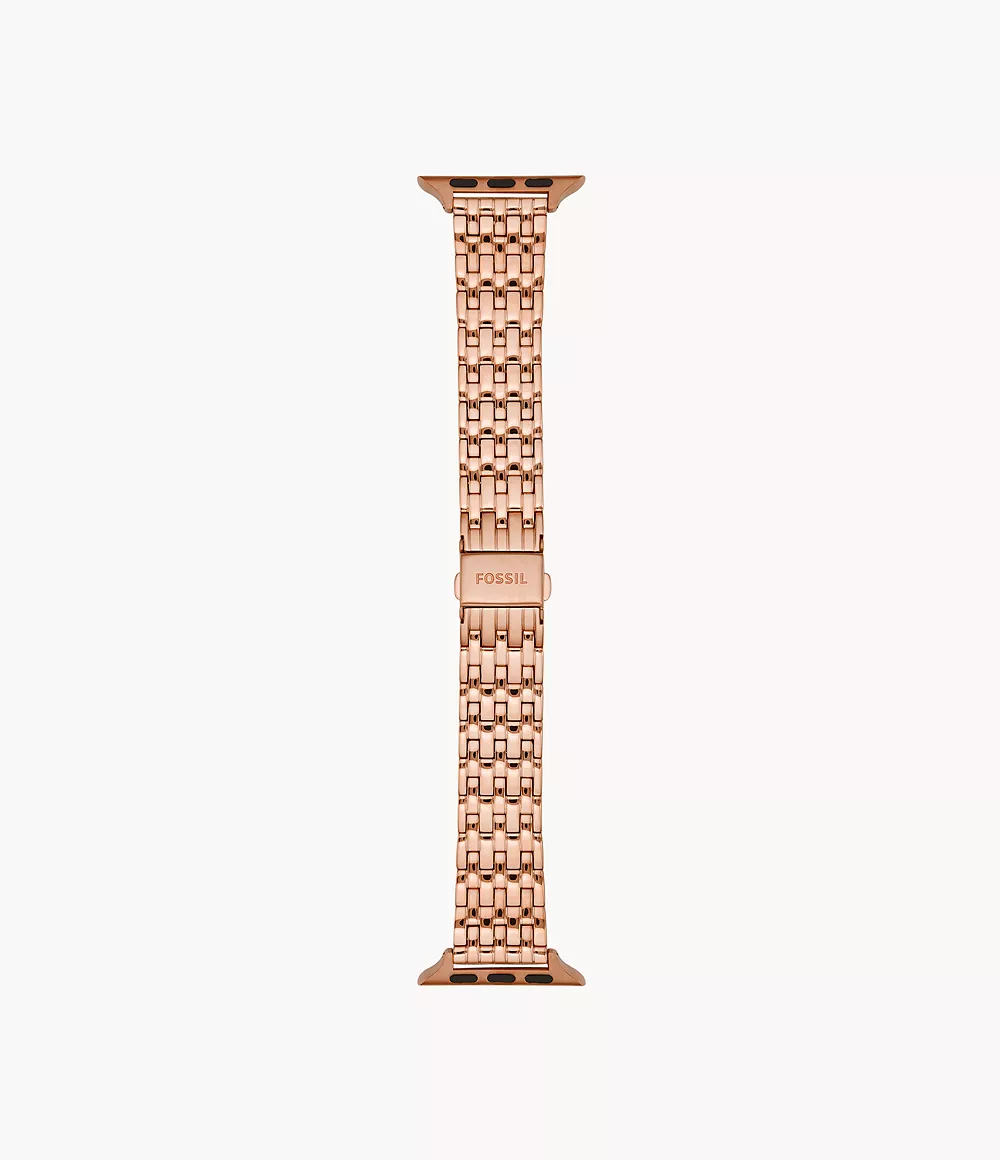 Fossil Femmes Bracelet en acier inoxydable  doré rose  pour Apple Watch® de 38/40/41 mm