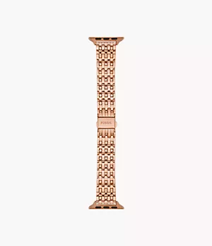 Bracelet en acier inoxydable, doré rose, pour Apple Watch® de 38/40/41 mm