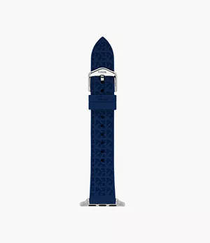 Bracelet pour Apple WatchMD en silicone bleu de 38 mm/40 mm/41 mm